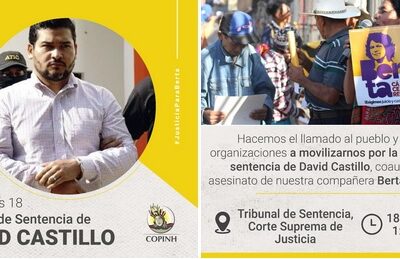 #JusticiaParaBerta este18 de mayo será la Lectura de Sentencia contra David Castillo