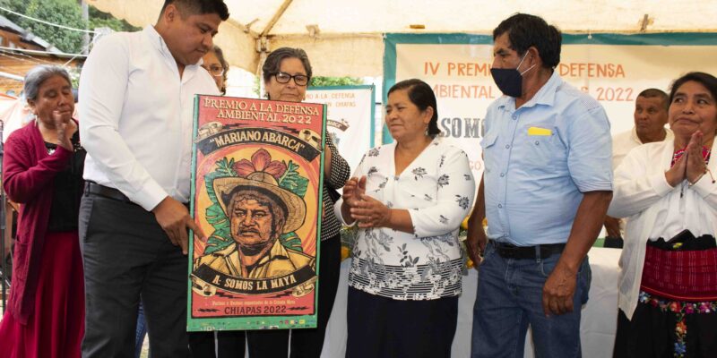 Somos La Maya recibió el Premio a la Defensa Ambiental en Chiapas Mariano Abarca 2022 por su lucha ambiental urbana
