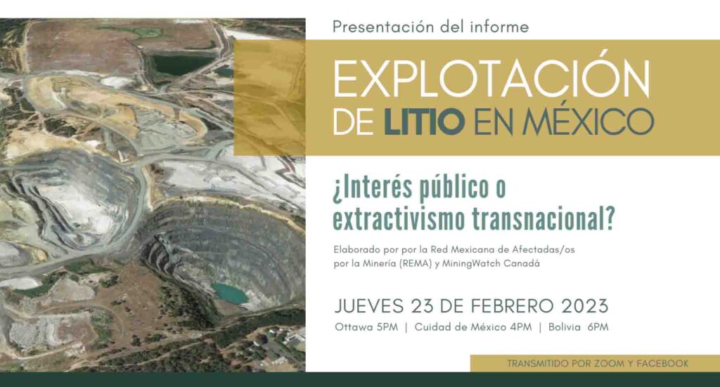 Presentación Del Informe “explotación De Litio En México ¿interés