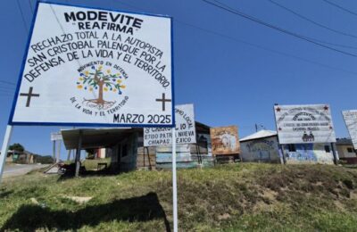 Firma la Declaratoria de Territorios Libres de Megaproyectos de pueblos y comunidades indígenas de Chiapas promovida por MODEVITE
