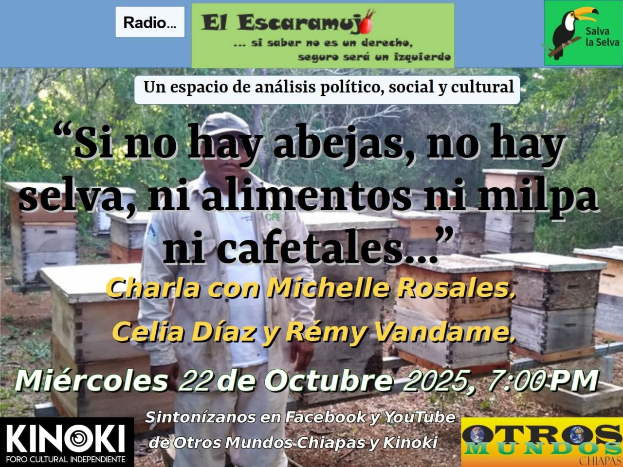 El Escaramujo en la Radio del miércoles 15 de octubre 7:00 pm: