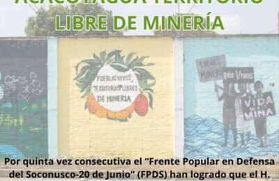 Acacoyagua, Chiapas, Territorio libre de minería