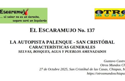 El Escaramujo 137: LA AUTOPISTA PALENQUE – SAN CRISTÓBAL; CARACTERÍSTICAS GENERALES