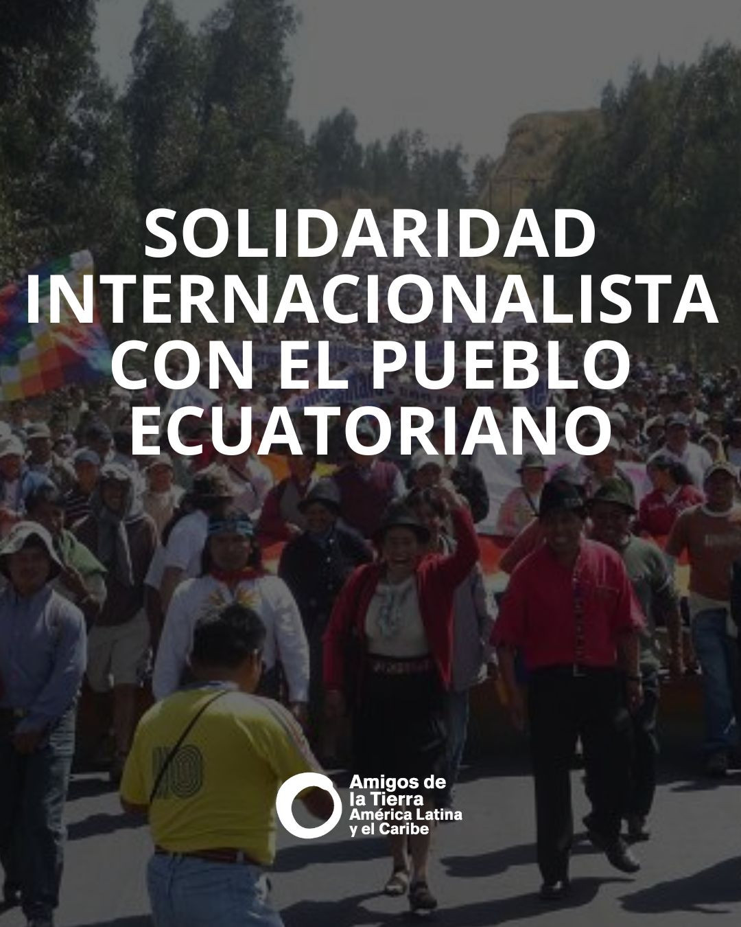 Solidaridad internacionalista con el pueblo ecuatoriano