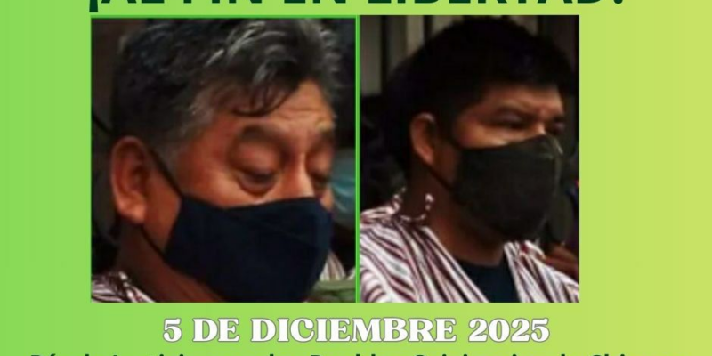 Pedro Cortés y Diego Mendoza quedaron en libertad este viernes 5 de diciembre