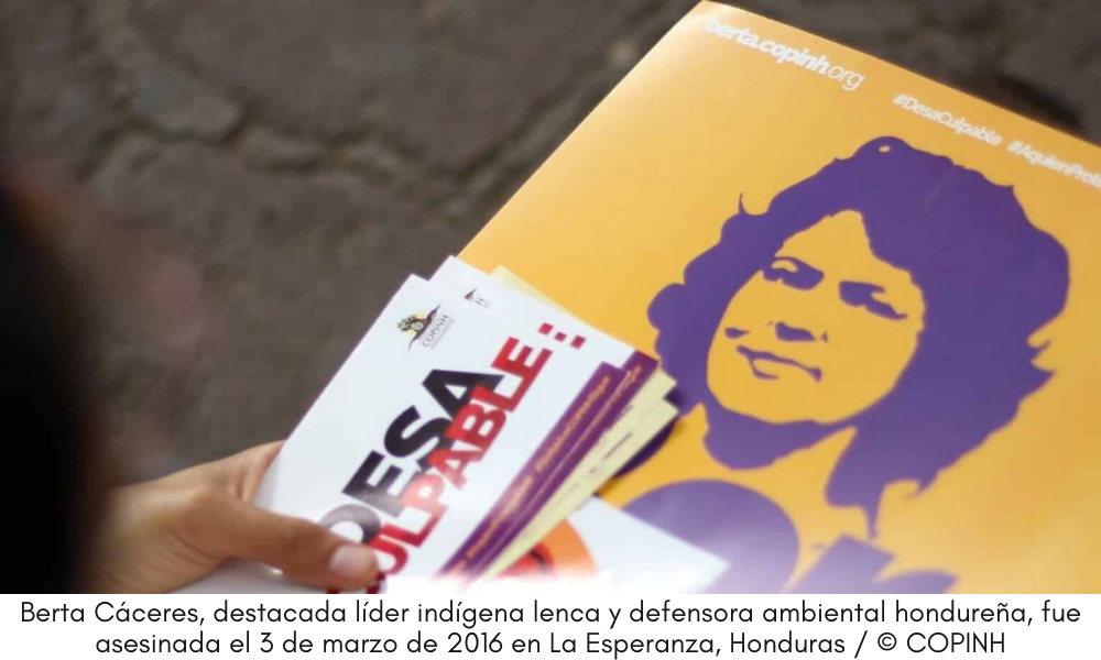 Declaración Conjunta – Economía Política de la Violencia: El rol de las empresas, las fuerzas de seguridad del Estado y los bancos de desarrollo en el asesinato de Berta Cáceres