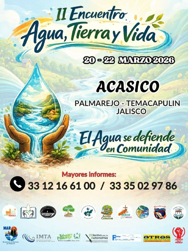 Participa en el II Encuentro Agua, Tierra y Vida