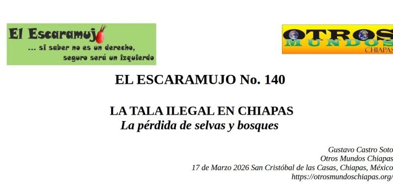 El Escaramujo 140: LA TALA ILEGAL EN CHIAPAS