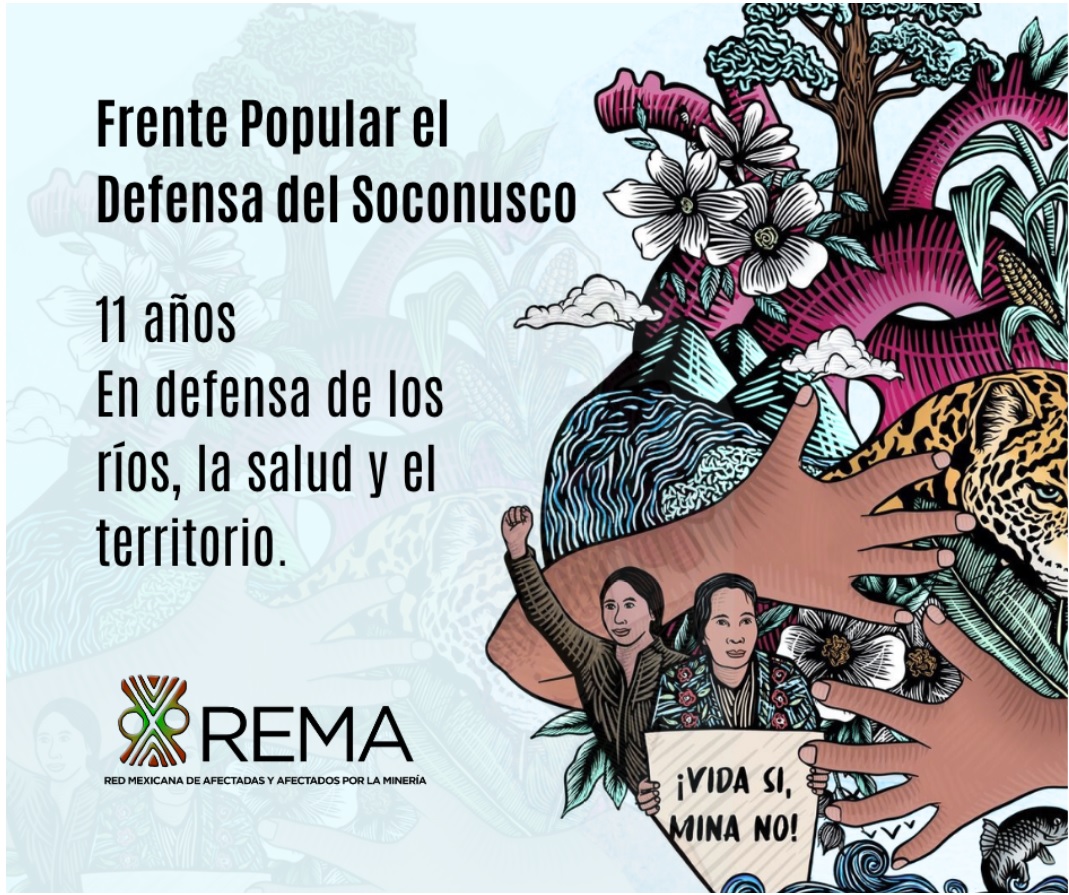 El Frente Popular en Defensa del Soconusco celebra 11 años de defender el agua