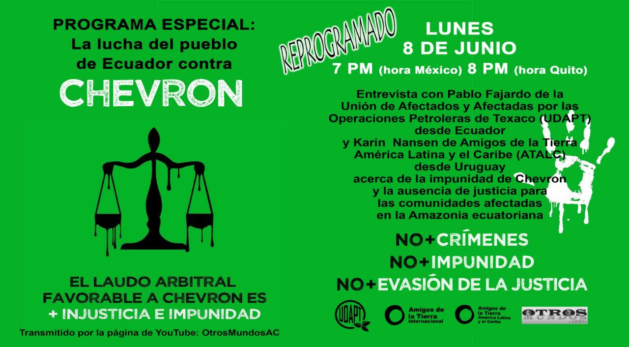 Programa espacial:La lucha del pueblo de Ecuador contra Chevron