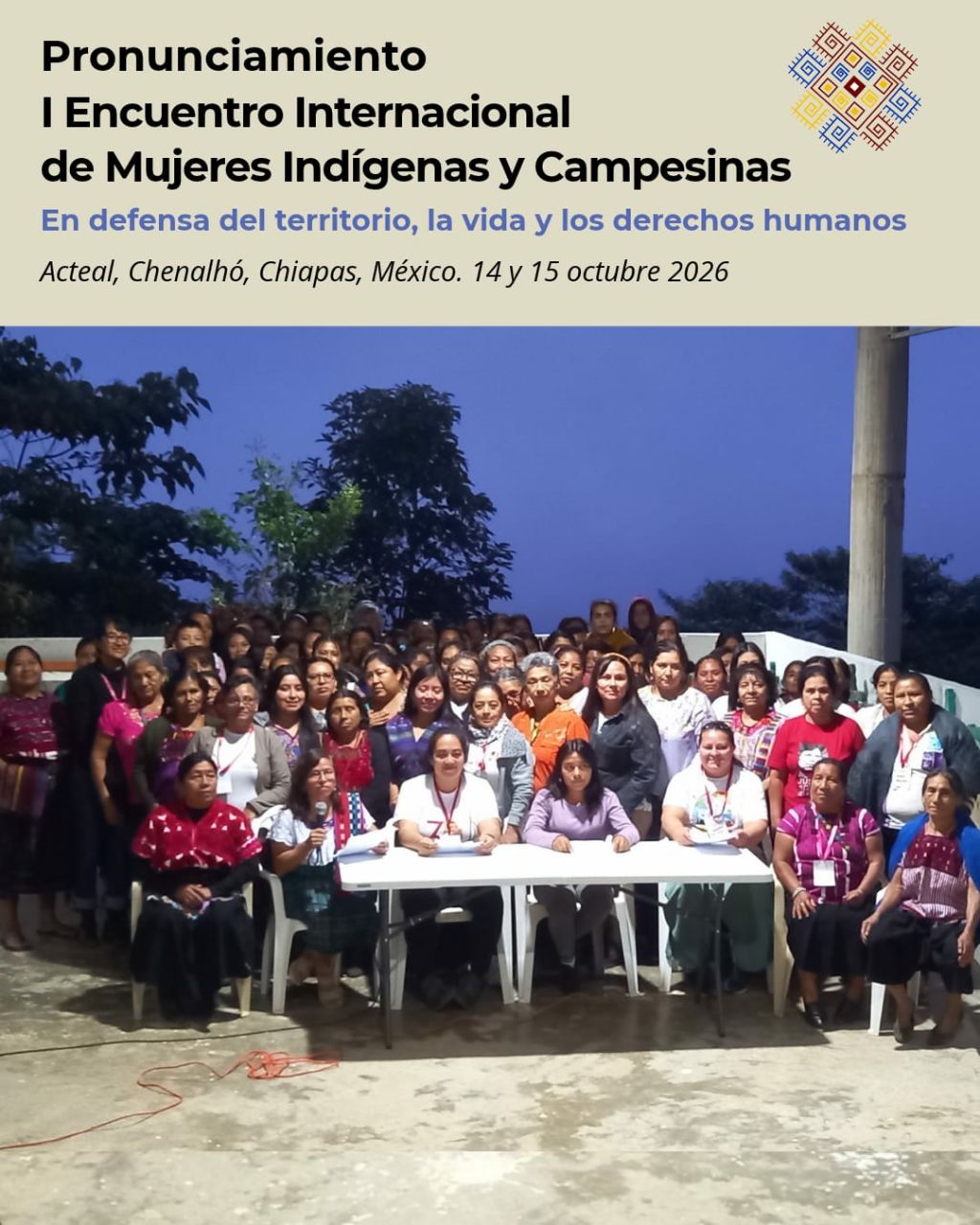 Pronunciamiento del I Encuentro Internacional de Mujeres Indígenas y Campesinas